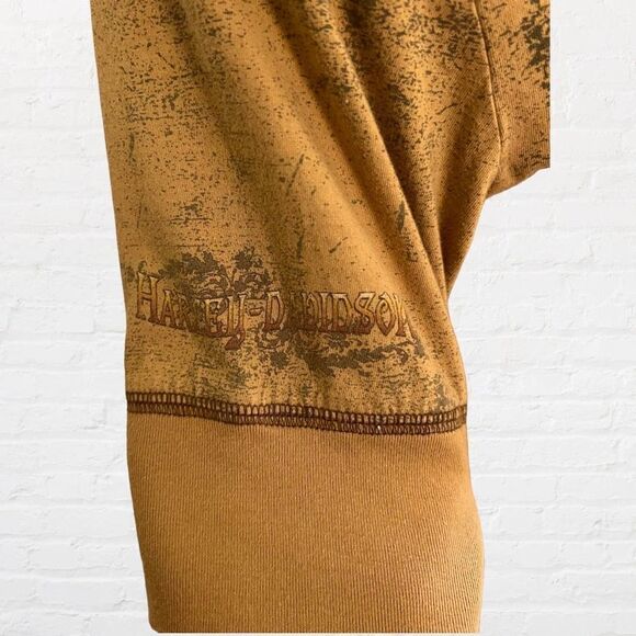 Harley Davidson Made in the USA 100% Cotton Elbow Sleeve T, Size Small - Picture 3 of 8